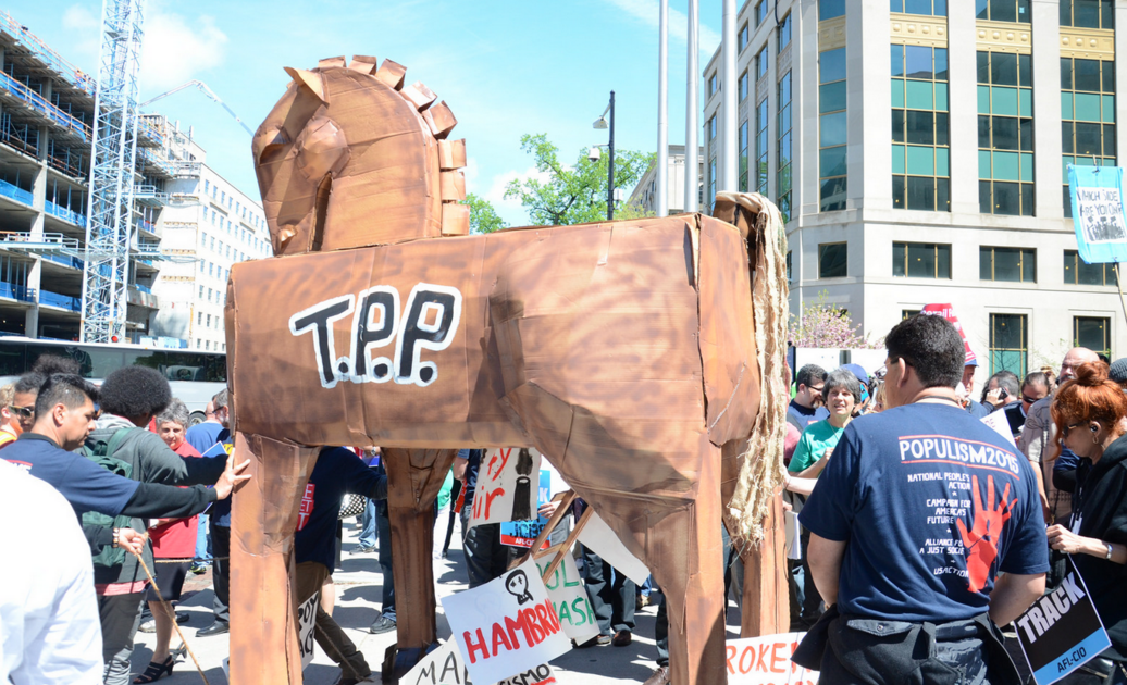 Image: Nearly 200,000 family farmers fighting back against TPP (Video)