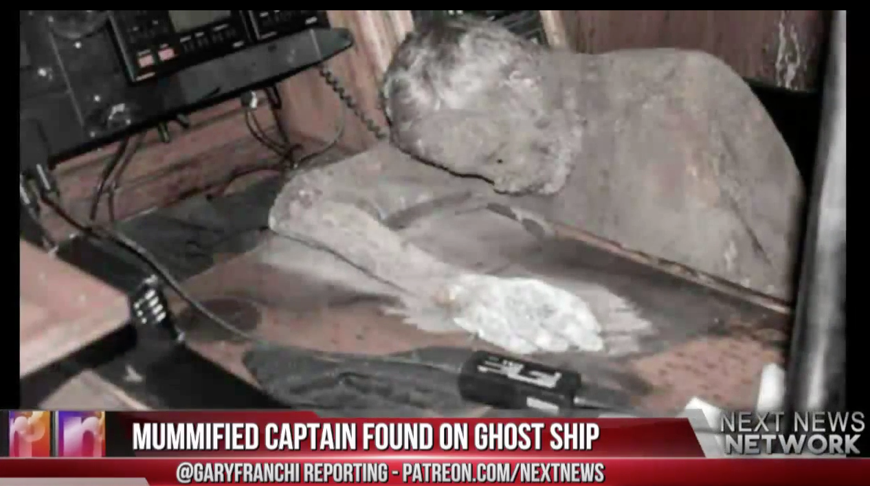Image: Mummified captain found on ghost ship seven years after death (Video)