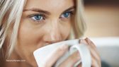 Woman-Close-Up-Face-Drink-Coffee-Tea