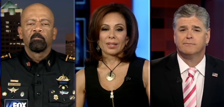 Image: Judge Pirro and David Clarke: Slamming Anti-Trump Protests (Video)