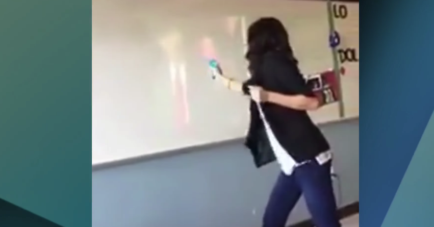 Image: Teacher Attempts to Shoot Trump While Yelling ‘Die’ in Front of Her Class (Video)
