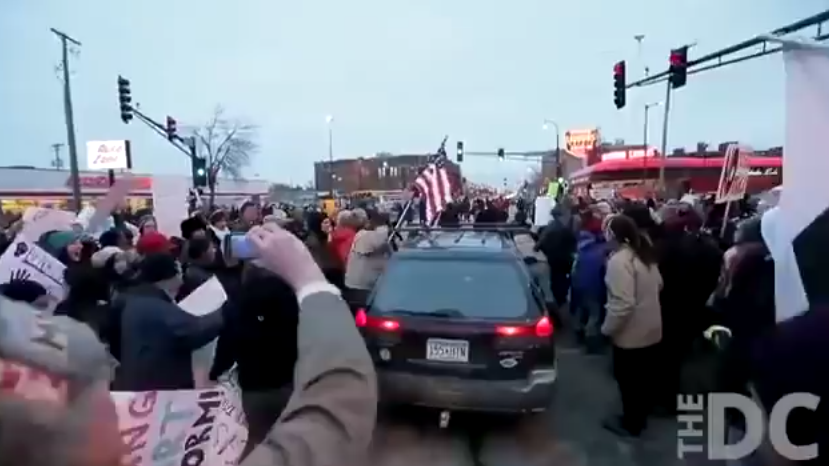 Image: Cars Running Over ignorant Protesters (Video)