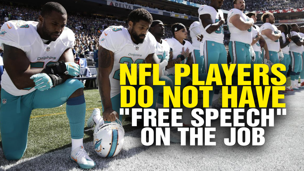 Image: NFL Players Do NOT Have Free Speech Rights on the Job (Video)