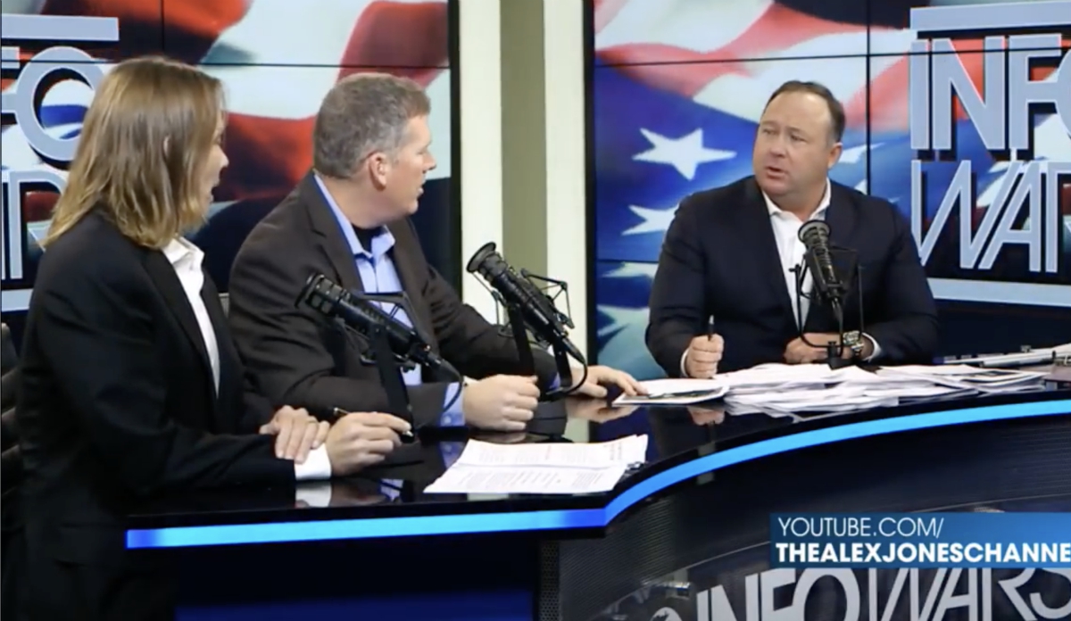 Image: Health Ranger on Alex Jones’ Infowars: “We are going to break the wall of vaccine industry pseudoscience”